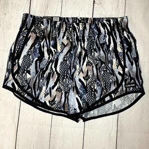 CK Calvin Klein NWT Womens Medium Animal Patterned Lined Athletic Running Shorts